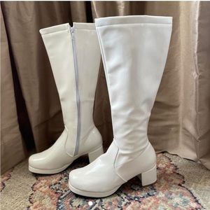 White 70’s Go-Go Boots
